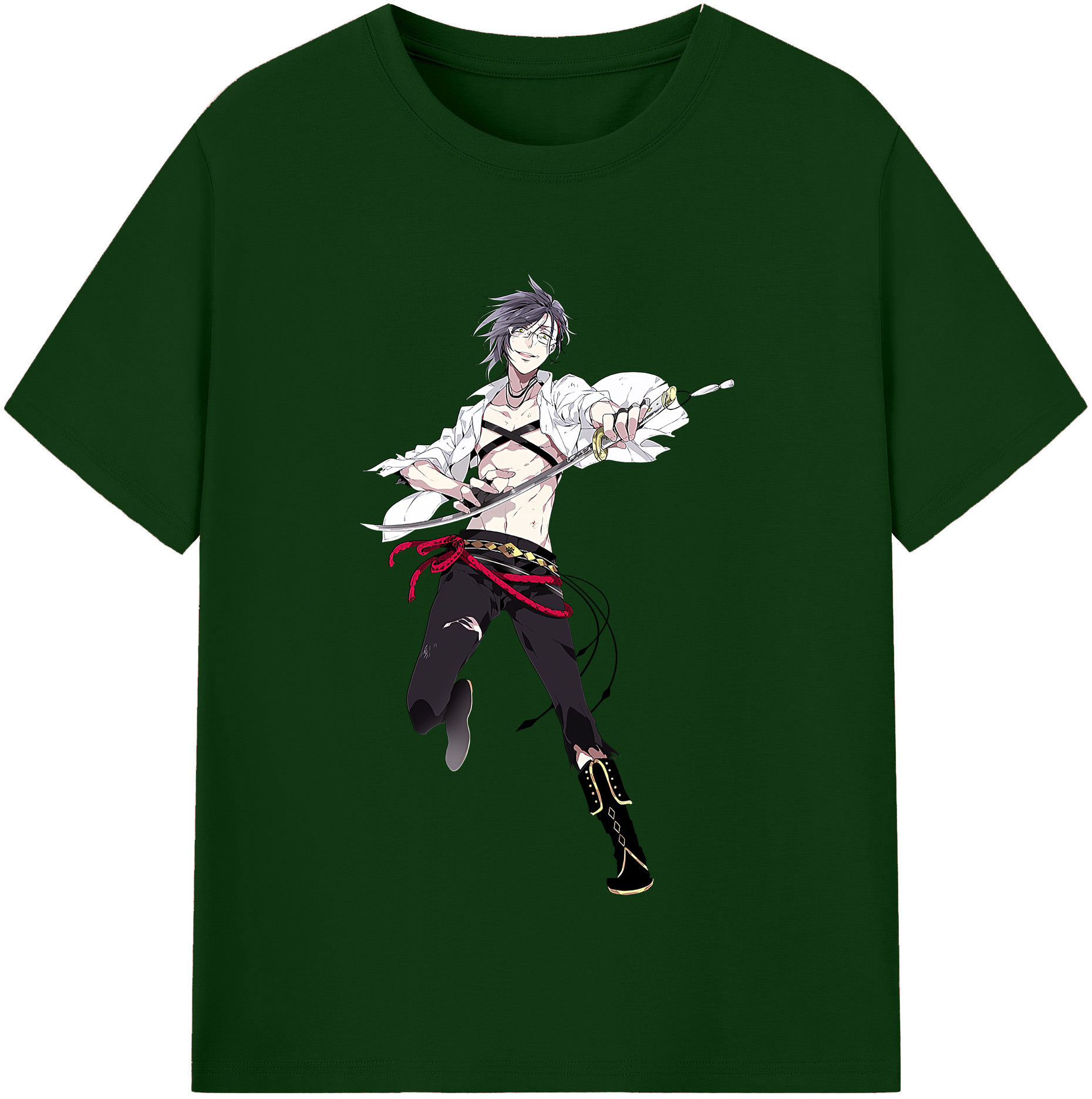 （画像用） 刀剣乱舞 Touken Ranbu 綿100％半袖Tシャツ（フロントプリント）